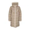 Nike Long Down Jacket Men Sportswear Storm-fit Windrunner Pl-fid Hoodie Parka Khaki/rattan/sail In Khaki/rattan/sail