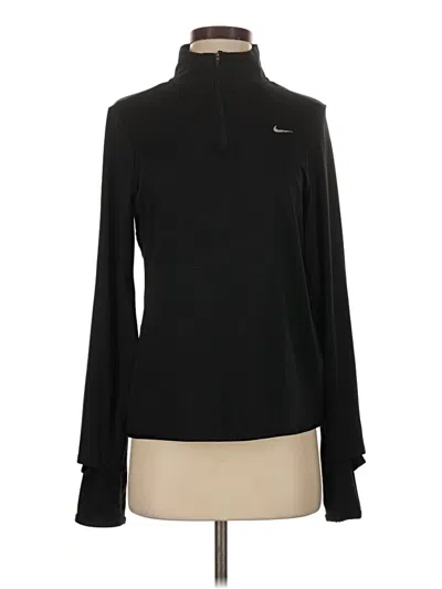 Pre-owned Nike Long Sleeve Blouse In Black