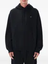 Nike Solo Swoosh Logo-embroidered Cotton-blend Jersey Hoodie In Black