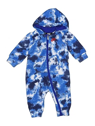 Pre-owned Nike Babies' Long Sleeve Onesie In Blue