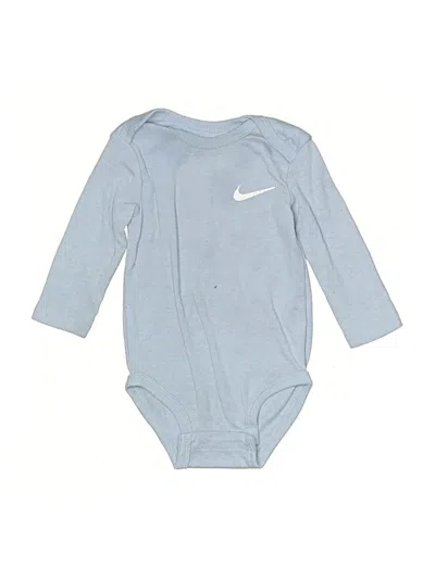 Pre-owned Nike Babies' Long Sleeve Onesie In Blue