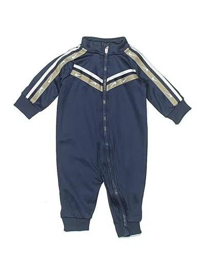 Pre-owned Nike Babies' Long Sleeve Onesie In Blue