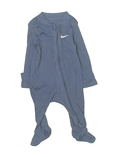 Pre-owned Nike Babies' Long Sleeve Onesie In Blue