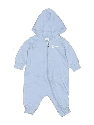 Pre-owned Nike Babies' Long Sleeve Onesie In Blue