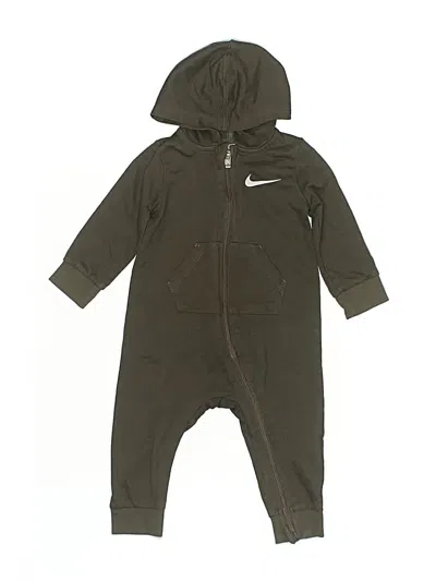 Pre-owned Nike Babies' Long Sleeve Onesie In Green