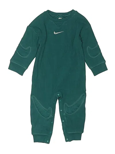 Pre-owned Nike Kids' Long Sleeve Onesie In Green