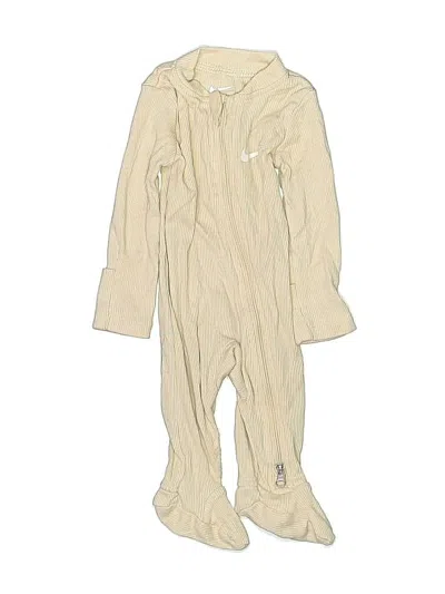 Pre-owned Nike Babies' Long Sleeve Onesie In Ivory