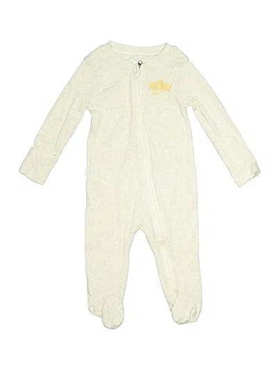 Pre-owned Nike Babies' Long Sleeve Onesie In Ivory