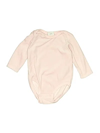 Pre-owned Nike Babies' Long Sleeve Onesie In Pink