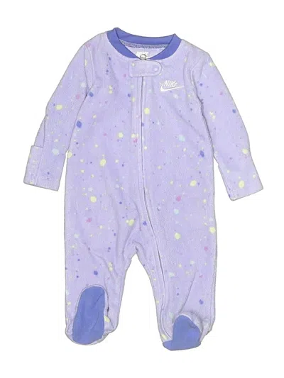 Pre-owned Nike Babies' Long Sleeve Onesie In Purple