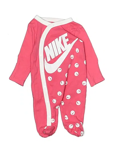 Pre-owned Nike Babies' Long Sleeve Outfit In Pink