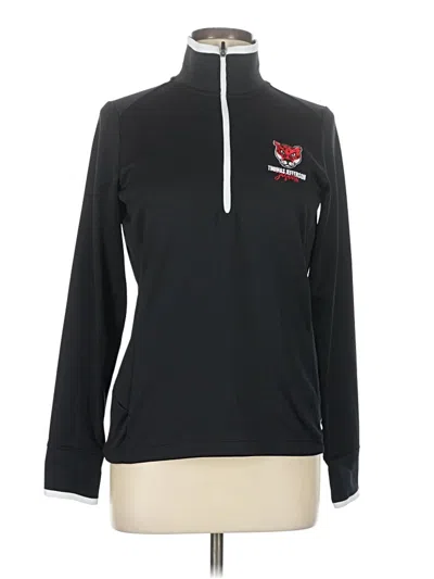 Pre-owned Nike Long Sleeve Polo Shirt In Black