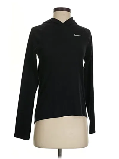 Pre-owned Nike Long Sleeve Polo Shirt In Black