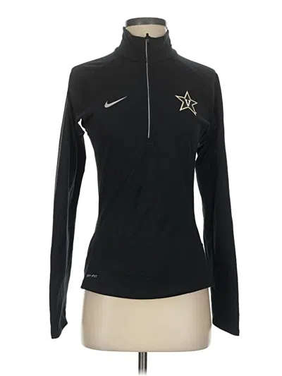 Pre-owned Nike Long Sleeve Polo Shirt In Black