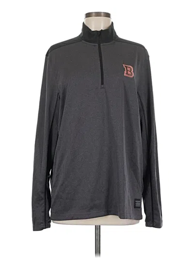 Pre-owned Nike Long Sleeve Polo Shirt In Gray