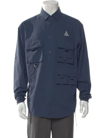 Pre-owned Nike Long Sleeve Shirt In Blue