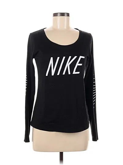 Pre-owned Nike Long Sleeve T-shirt In Black