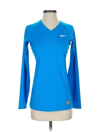 Pre-owned Nike Long Sleeve T-shirt In Blue