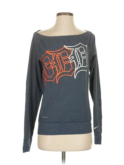 Pre-owned Nike Long Sleeve T-shirt In Blue