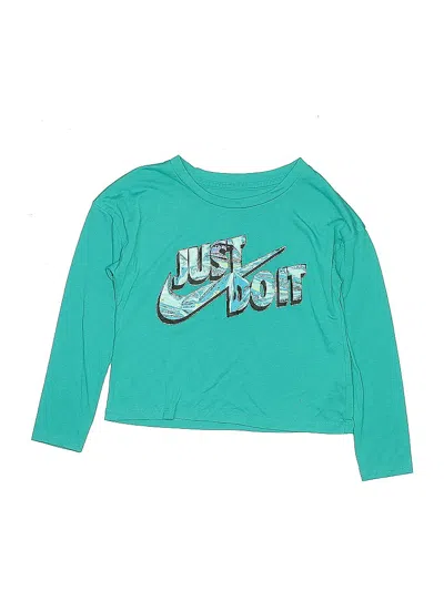 Pre-owned Nike Kids' Long Sleeve T-shirt In Blue