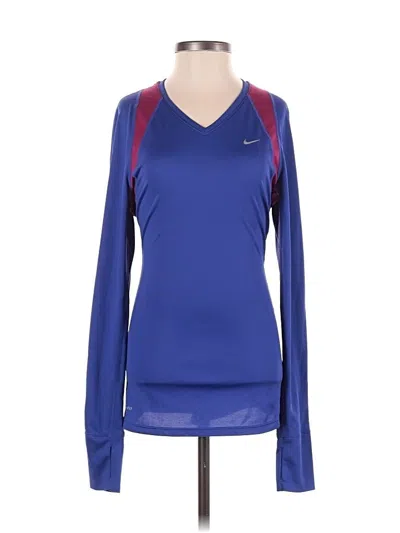 Pre-owned Nike Long Sleeve T-shirt In Blue
