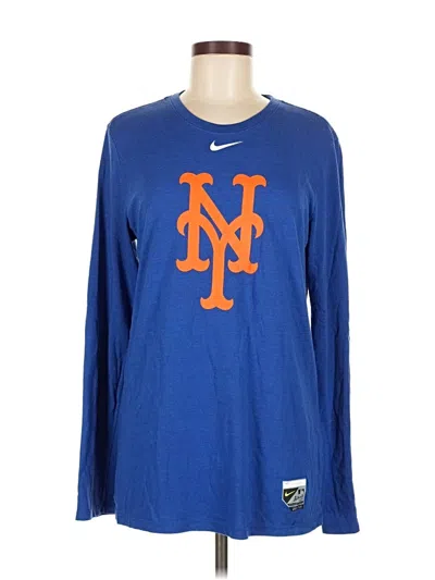 Pre-owned Nike Long Sleeve T-shirt In Blue