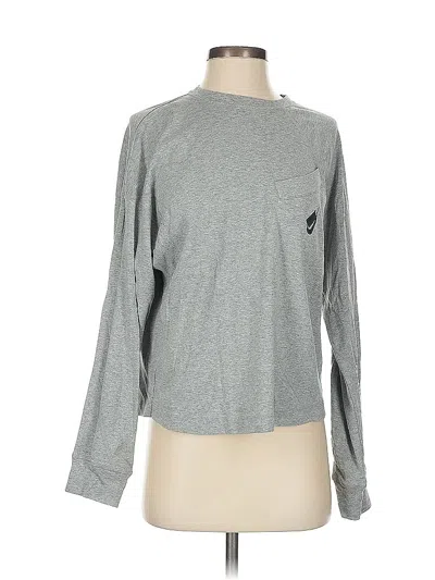 Pre-owned Nike Long Sleeve T-shirt In Gray