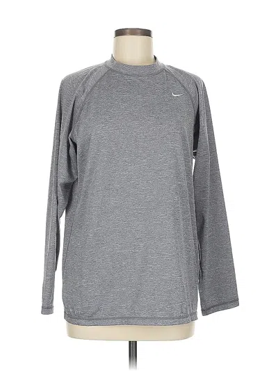 Pre-owned Nike Long Sleeve T-shirt In Gray