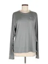 Nike Long Sleeve T-shirt In Gray