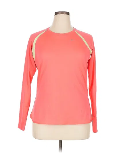 Pre-owned Nike Long Sleeve T-shirt In Orange