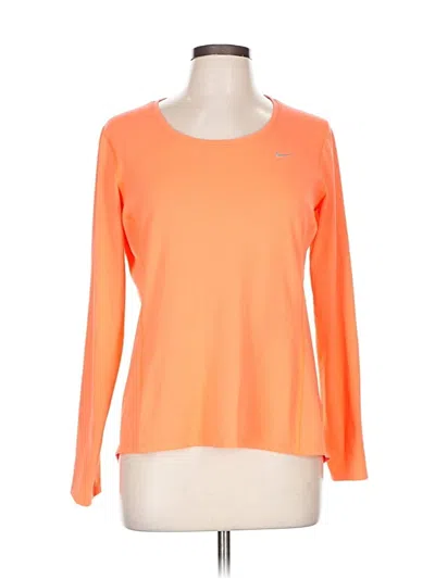 Pre-owned Nike Long Sleeve T-shirt In Orange