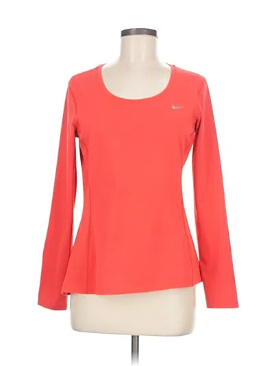 Pre-owned Nike Long Sleeve T-shirt In Orange