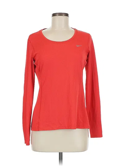 Pre-owned Nike Long Sleeve T-shirt In Red