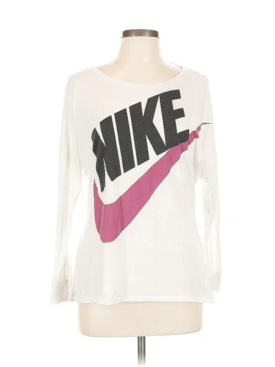 Pre-owned Nike Long Sleeve T-shirt In White