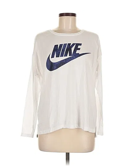 Pre-owned Nike Long Sleeve T-shirt In White