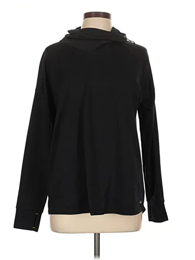 Pre-owned Nike Long Sleeve Top Black Cowl Neck Tops