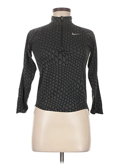 Pre-owned Nike Long Sleeve Top Black Turtleneck Tops