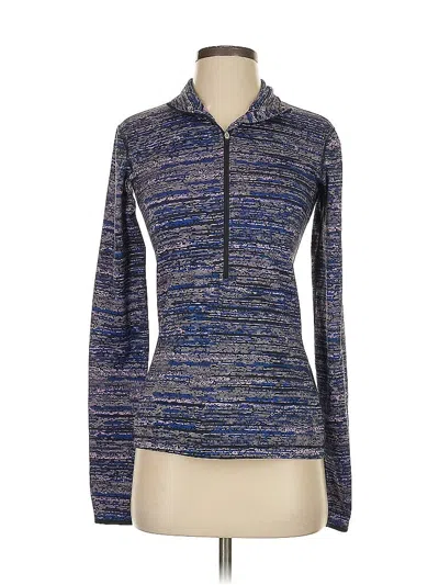 Pre-owned Nike Long Sleeve Top Blue Turtleneck Tops