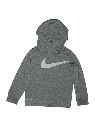Pre-owned Nike Kids' Long Sleeve Top Gray Tops