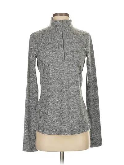 Pre-owned Nike Long Sleeve Top Gray Turtleneck Tops