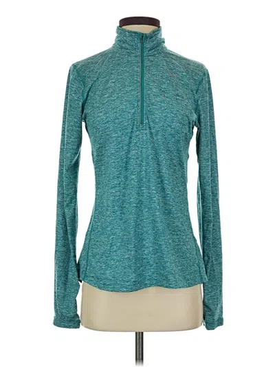 Pre-owned Nike Long Sleeve Top Teal Turtleneck Tops