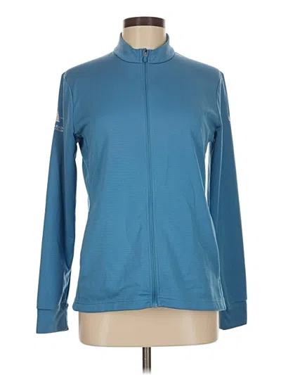 Pre-owned Nike Long Sleeve Top Teal Turtleneck Tops In Blue