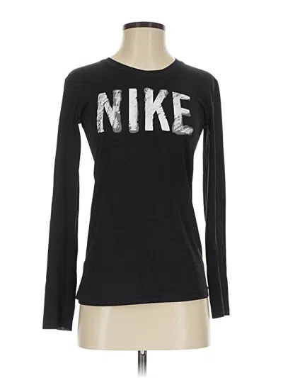 Pre-owned Nike Long Sleeve T-shirt In Black