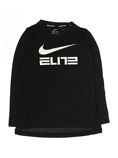 Pre-owned Nike Kids' Long Sleeve T-shirt In Black