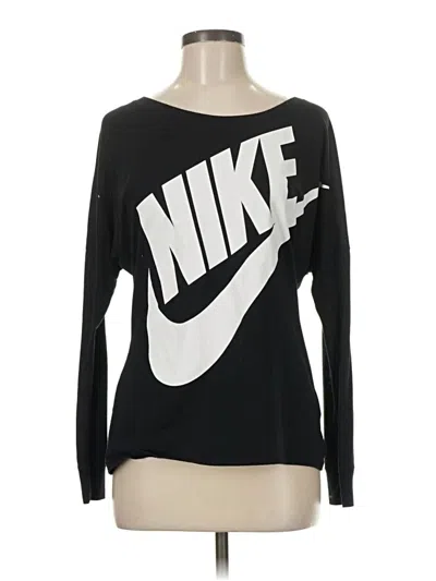 Pre-owned Nike Long Sleeve T-shirt In Black