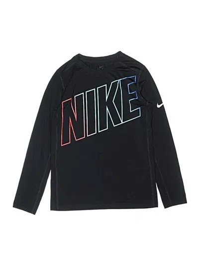 Pre-owned Nike Kids' Long Sleeve T-shirt In Black