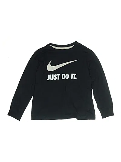 Pre-owned Nike Kids' Long Sleeve T-shirt In Black