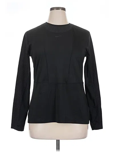 Pre-owned Nike Long Sleeve T-shirt In Black