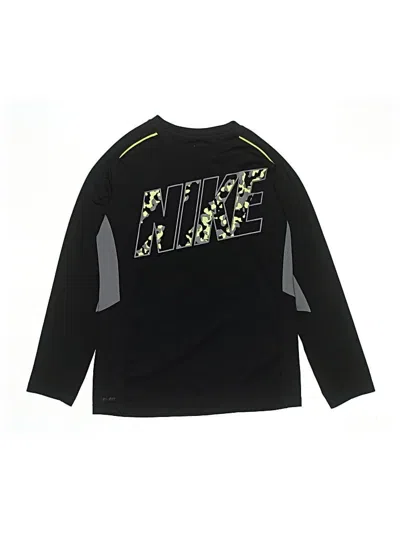 Pre-owned Nike Kids' Long Sleeve T-shirt In Black