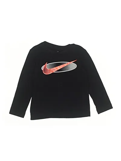 Pre-owned Nike Kids' Long Sleeve T-shirt In Black